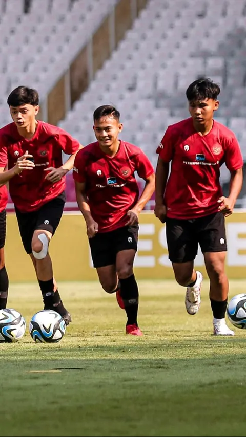 FOTO: Intip Latihan Timnas Indonesia U-17 Jelang Piala Dunia U-17 2023 di Stadion Utama Gelora Bung Karno