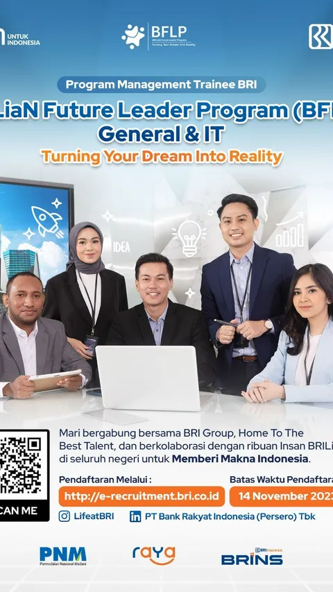 Gaet Talenta Unggul, BRI Kembali Buka BRILiaN Future Leader Program General dan IT