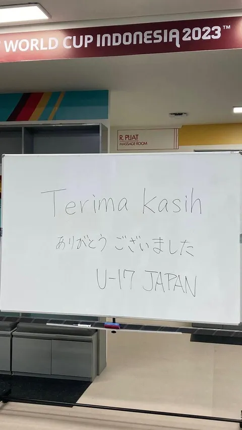 Takjub, Begini Kondisi Ruang Ganti Timnas Jepang U-17 Usai Telan Kekalahan, Beri Pesan Buat Indonesia