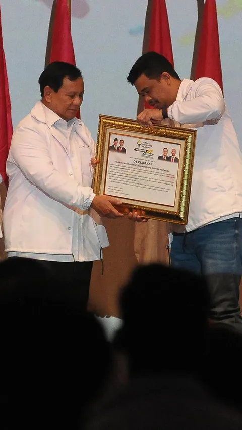 FOTO: Momen Bobby Nasution Pimpin Barisan Pengusaha Pejuang Mendukung Prabowo-Gibran di Pilpres 2024