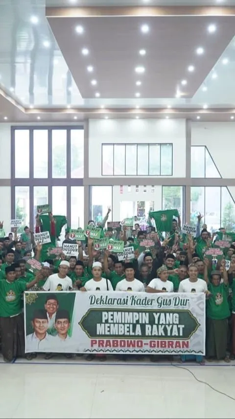Ratusan Kader Gus Dur di Jatim Siap Menangkan Prabowo-Gibran