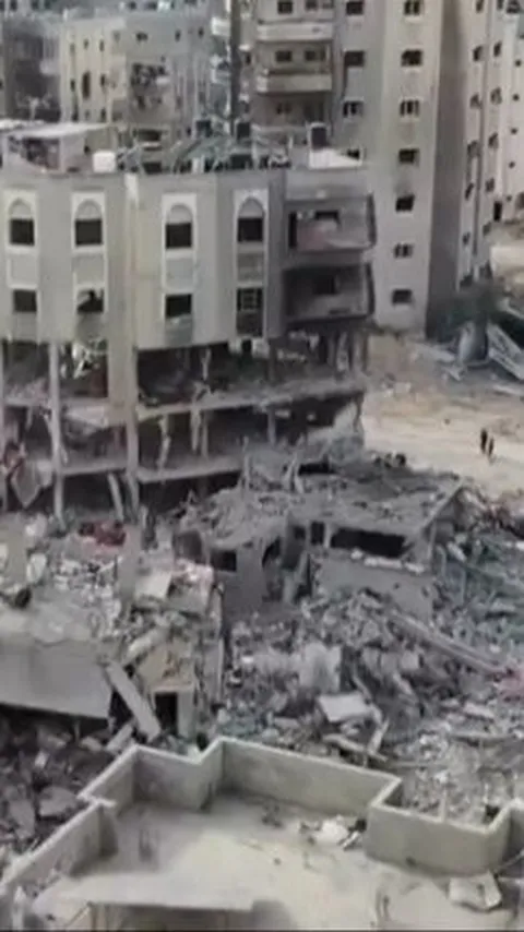 Potret Menyedihkan Kota Gaza Akibat Bombardir Israel, Gedung Bangunan & Jalan Hancur Bak Kota Mati