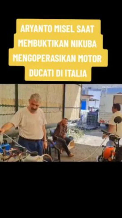 Momen Aryanto Misel saat Buktikan Penggunaan Nikuba di Italia Pada Motor Ducati, 
