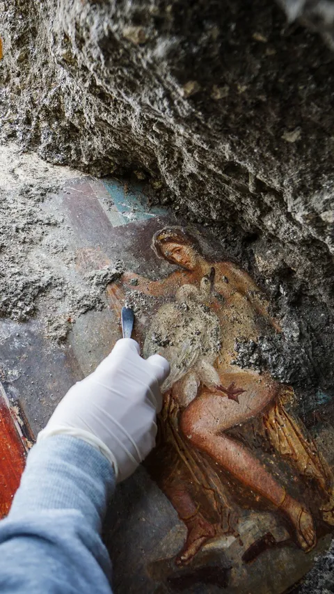 Lukisan Sensual Dewa dan Ratu Yunani Ditemukan di Reruntuhan Kota Kuno Pompeii, Begini Bentuknya