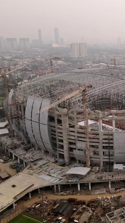 Foto-Foto Pembangunan Jakarta International Stadium yang Habiskan Rp4,5 Triliun