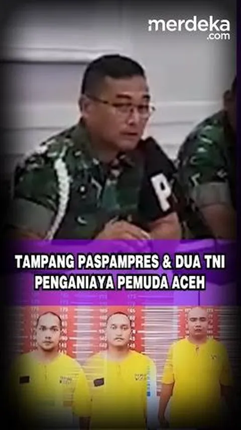 Tampang Paspampres & Dua TNI Penganiaya Pemuda Aceh