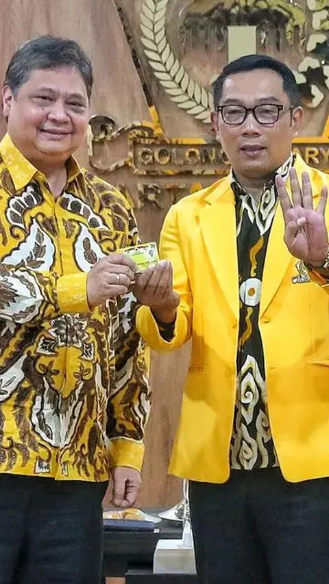 Blak-Blakan Golkar, Ridwan Kamil Bukan Dipersiapkan jadi Cawapres tapi Pilgub Jabar atau DKI Jakarta