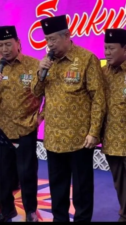 Para Jenderal TNI Senior Berkumpul, Dari SBY-Prabowo Gagah Berbatik Coklat Nyanyi Lagu 