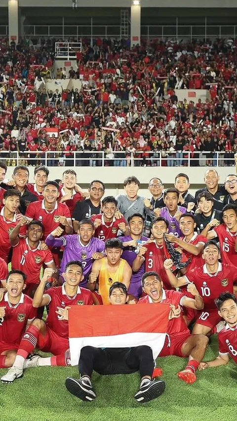 Cetak Sejarah Baru, Intip Momen Selebrasi Para Pemain Indonesia U-23 yang Berhasil Lolos ke Piala Asia U-23 2024
