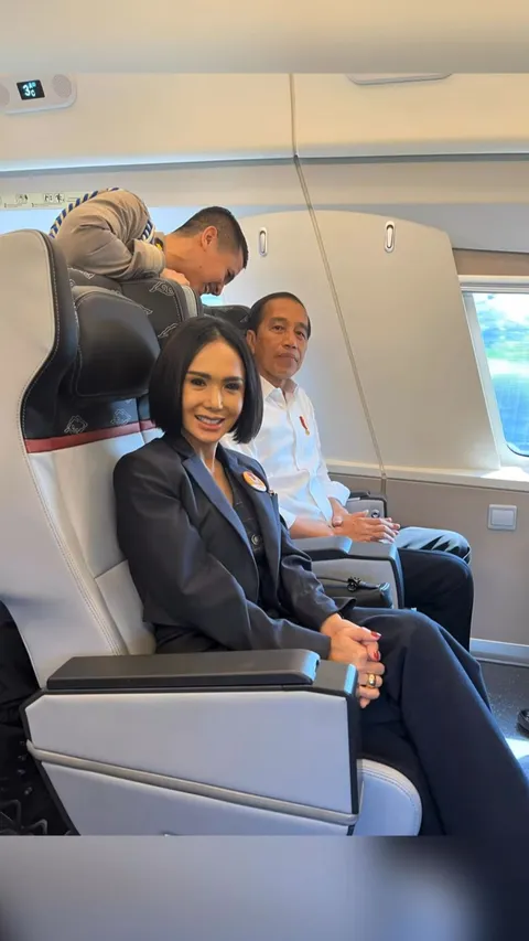 Potret Yuni Shara Temani Jokowi Coba Kereta Api Cepat, Ada Momen Foto sama Eks Jenderal Kini Tangan Kanan Presiden