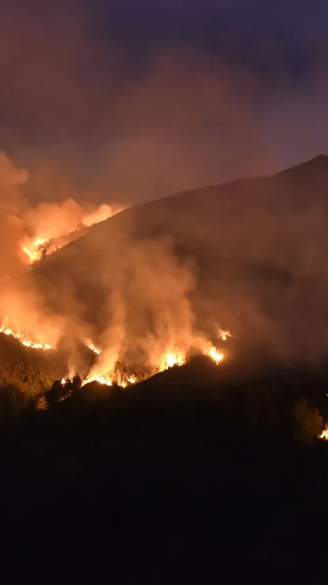 Gunung Bromo Sempat Diguyur Hujan Gerimis, Tapi Masih Muncul Asap Kebakaran