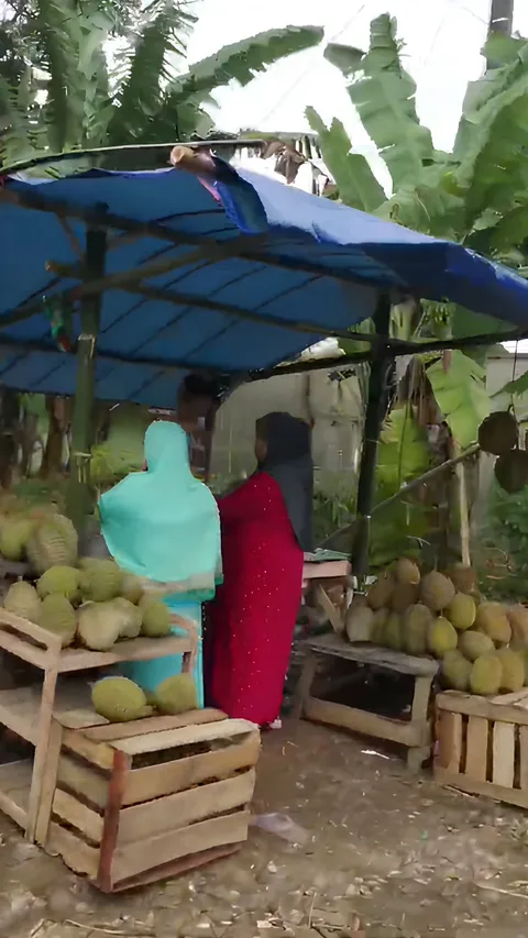 Lokasi Ini Jadi Surganya Durian di Serang, Penjualnya Ada di Sepanjang Jalan Kampung