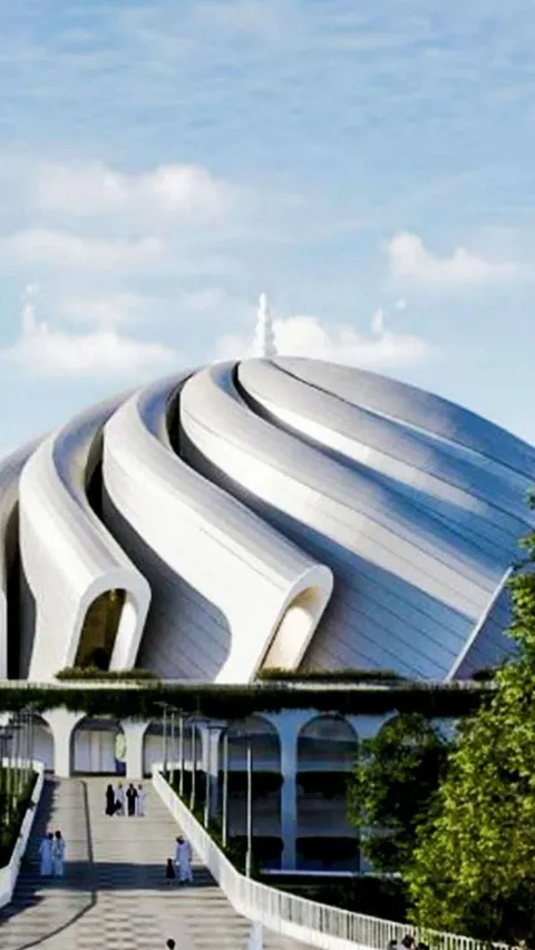 FOTO: Megahnya Masjid Negara IKN yang Habiskan Rp940 Miliar, Kubahnya Terinspirasi Serban