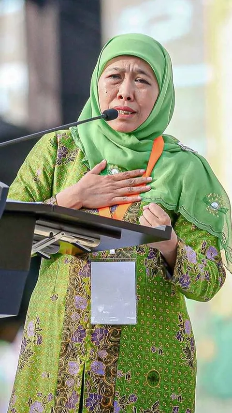 Puja-puji Khofifah untuk Jokowi pada Harlah Ke-78 Muslimat NU