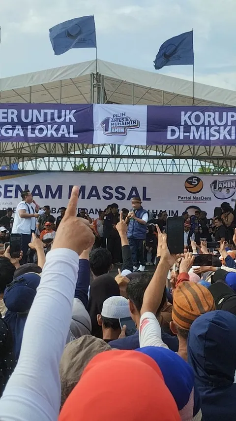 Kampanye Akbar di Tangerang, Anies Didampingi Mantan Gubernur Banten