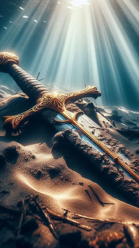 Pedang Berusia 1.000 Tahun Ditemukan di Dasar Sungai, Ada Tulisan Misterius di Bilahnya