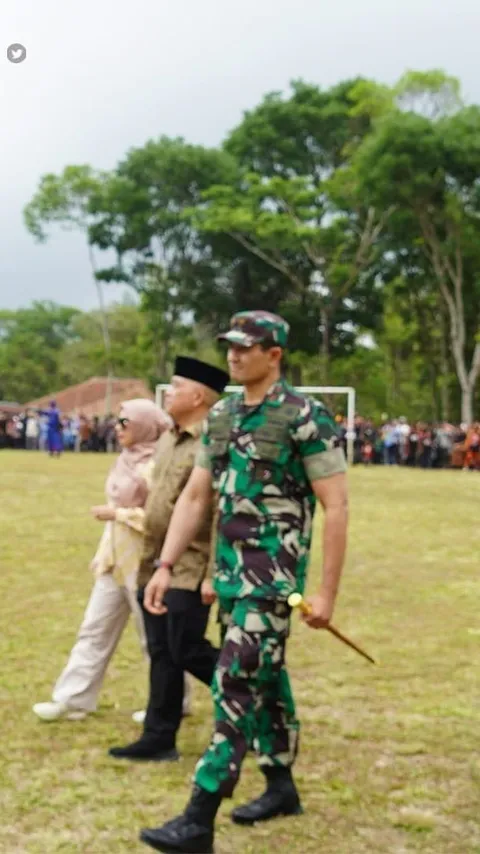 Momen Brigjen TNI Faisol Gagah Sambut Menteri Pensiunan Jenderal Darah Kopassus