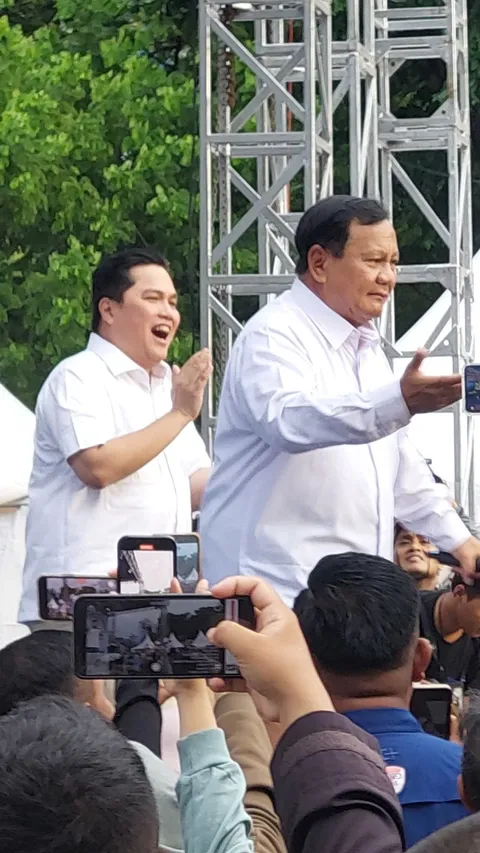 Prabowo: Untungnya Erick Thohir Sama Gue, Mungkin Nilai Aku Pantas jadi Presiden