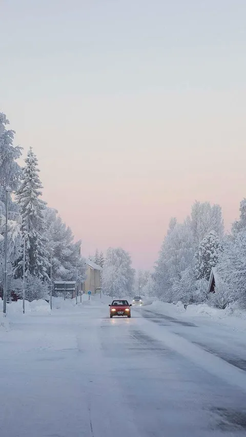 FOTO: Suasana Swedia Diterjang Cuaca Paling Dingin dalam 25 Tahun Terakhir