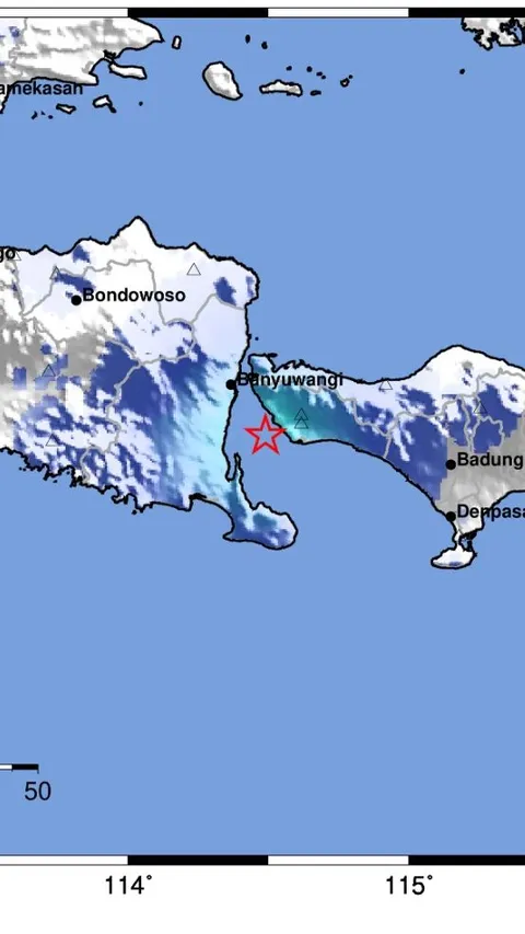 Gempa M 4,1 Guncang Bali, Getaran Terasa Hingga ke Banyuwangi