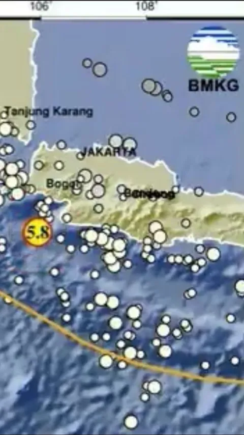 Gempa Bumi 5,8 Magnitudo Guncang Banten, Getaran Terasa hingga Depok