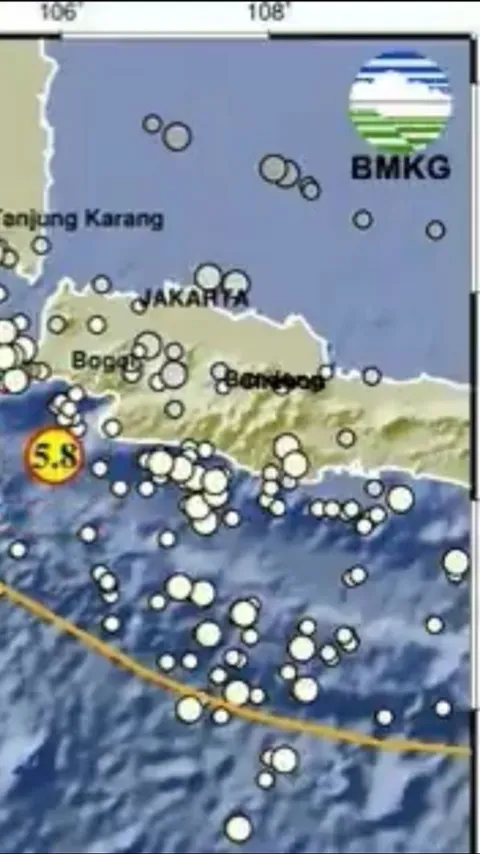 Update: Tak Hanya Depok, Getaran Gempa Bumi 5,7 Magnitudo di Banten Terasa hingga Bandung