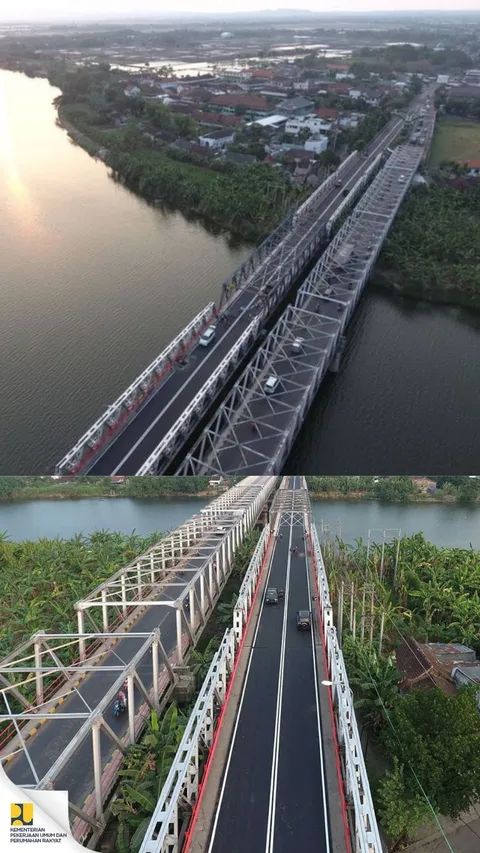 Potret Jembatan Baja Terpanjang di Jawa, Salah Satu Jalur Pantura Paling Ramai sejak 50 Tahun Lalu