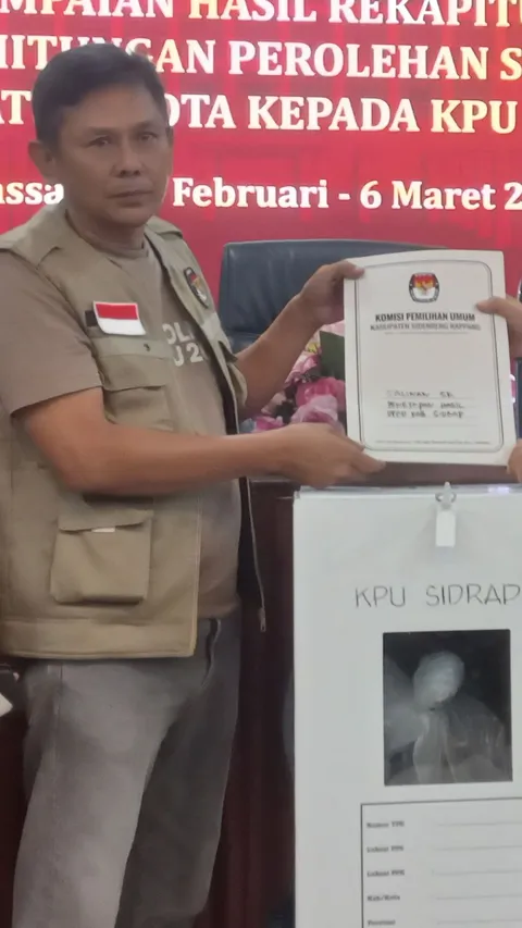 KPU Sidrap Rampungkan Rekapitulasi Pemilu 2024, Prabowo-Gibran dan NasDem Raih Suara Tertinggi