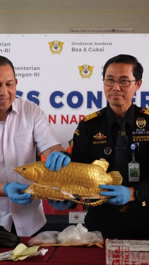 Bea Cukai Soekarno-Hatta Bongkar Penyelundupan Kokain Dalam Patung Ikan Arwana
