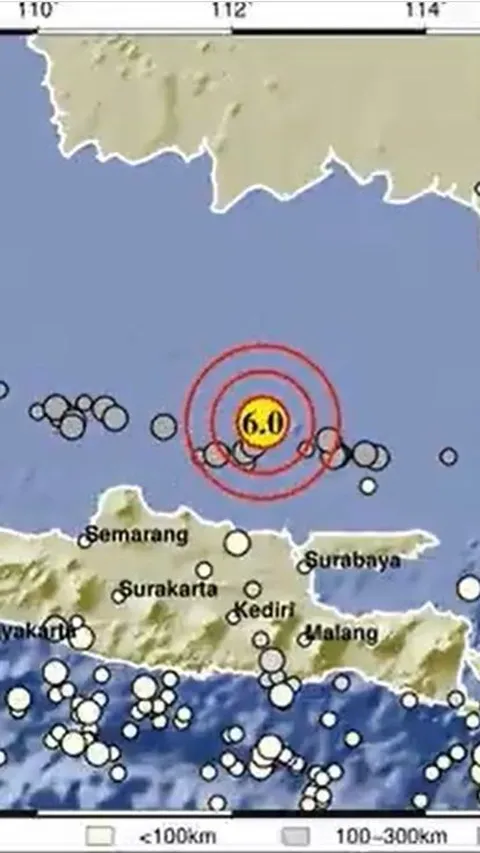 Gempa Magnitudo 6 Guncang Tuban, Getaran Terasa sampai Semarang, Blora dan Pekalongan