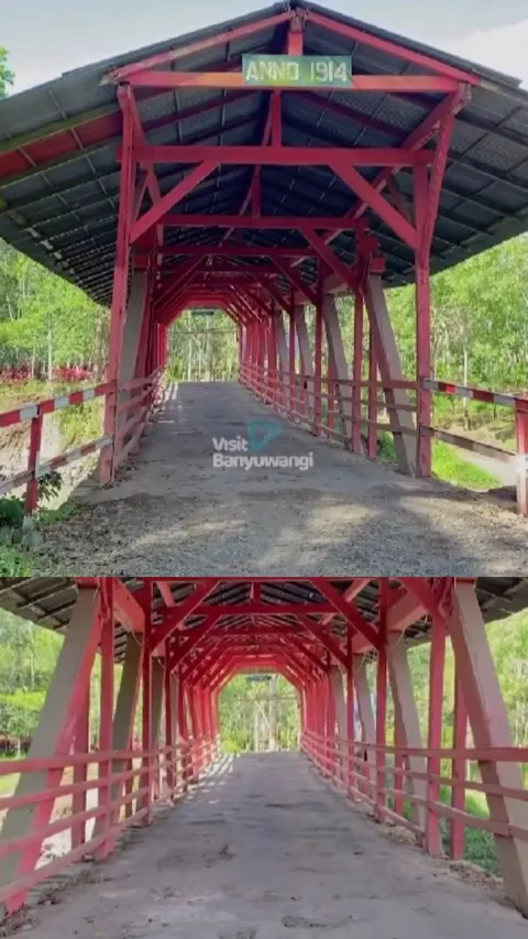 Menyusuri Jembatan Kudung Kendeng Lembu Banyuwangi, Jembatan Kayu Berusia 110 Tahun yang Masih Berdiri Kokoh