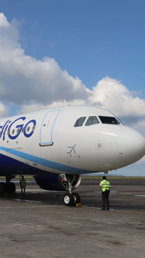 Indigo Airlines dari India Mendarat Perdana di Bandara Ngurah Rai Bali