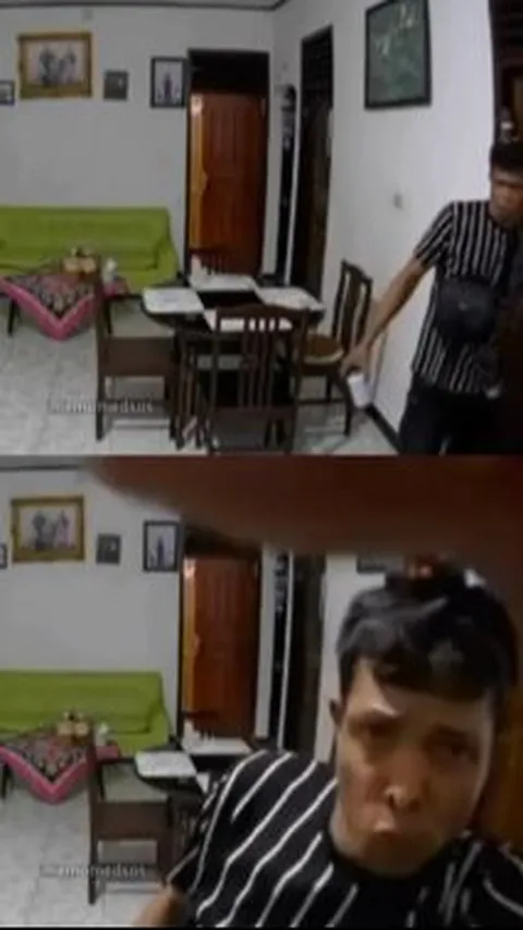 Viral Aksi Maling Masuk ke Rumah Warga yang Diduga Tengah Mudik, Santai Memindahkan CCTV