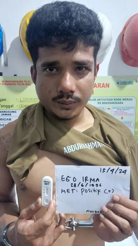 Tantang Direktur Reserse Narkoba Polda Riau di TikTok, Pecandu Sabu Ditangkap