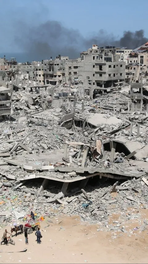 FOTO: Kondisi RS Al-Shifa dan Sekitarnya di Gaza Nyaris Rata dengan Tanah Setelah 13 Hari Dibombardir Israel