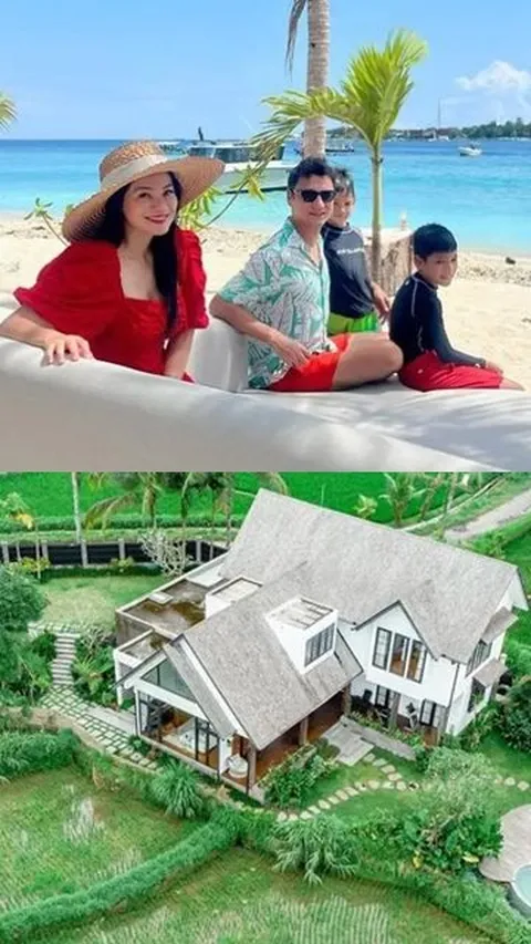 Potret Rumah Titi Kamal di Bali, Asri Pemandangan Sawah Hijau yang Luas