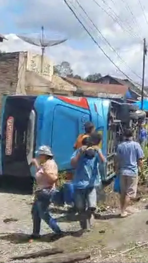 Bus Big Bird Maut Bawa Rombongan ASN dari Jakarta, Hendak Berwisata ke Danau Toba