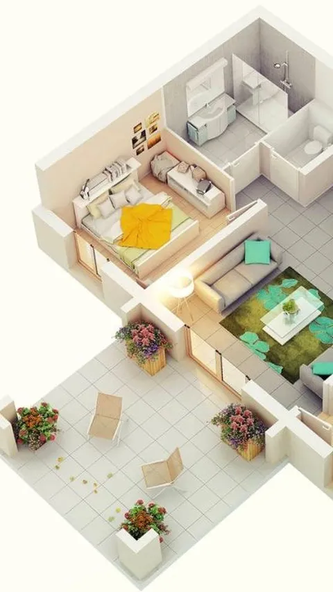 7 Desain Rumah Sederhana dengan 3 Kamar yang Cocok untuk Lahan Terbatas