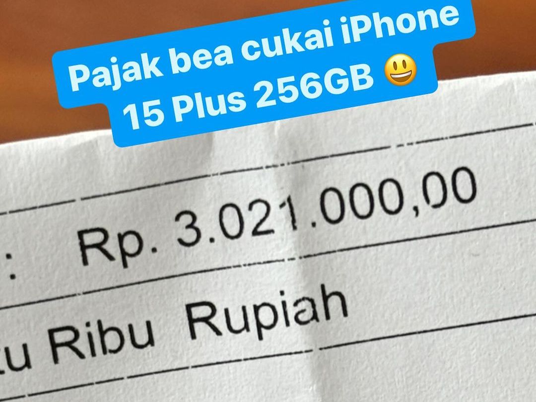 Pajak iPhone 15 Plus