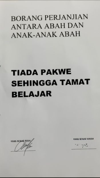 Potret Surat Kontrak Perjanjian