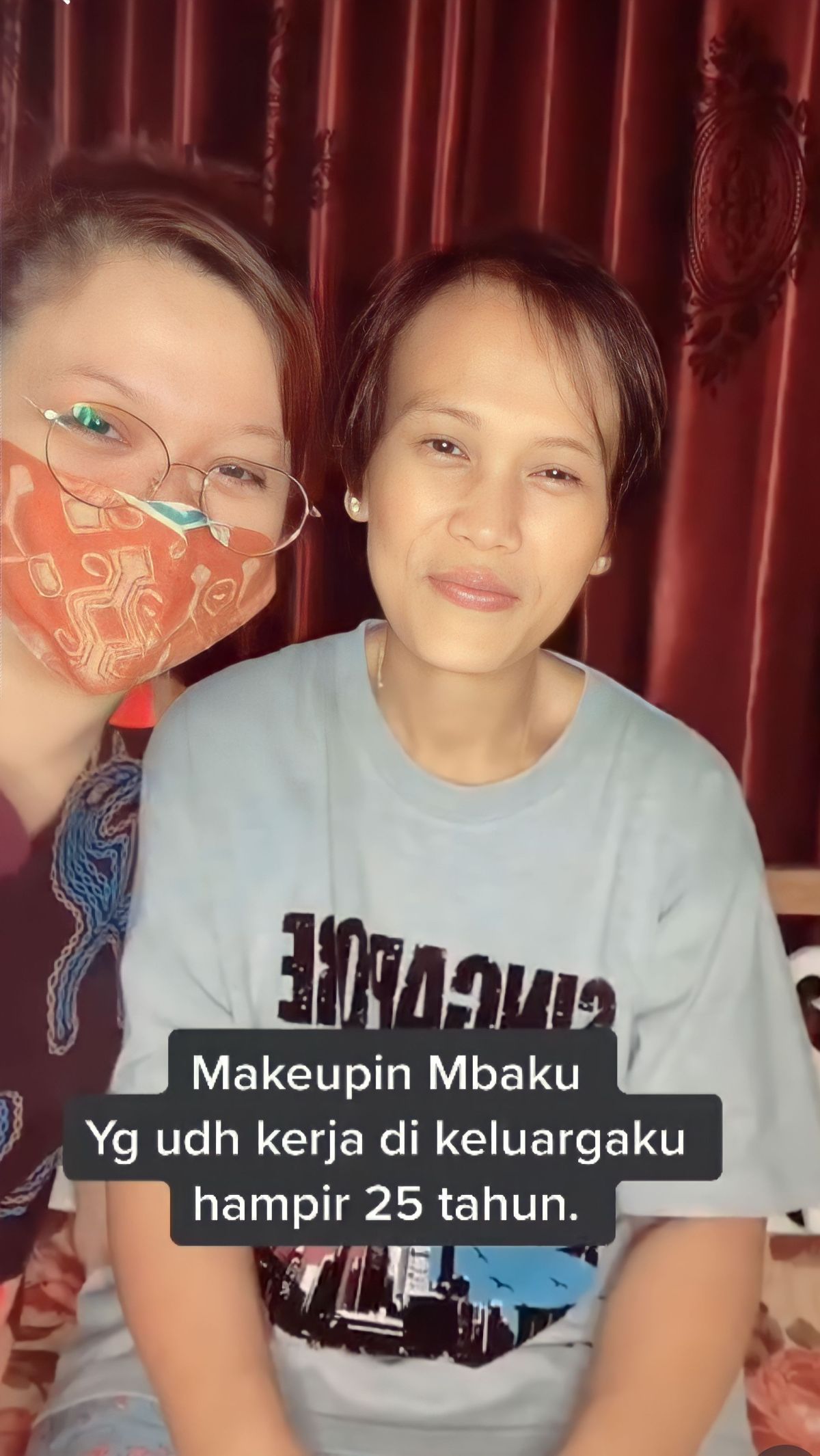 Potret Asisten Rumah Tangga Di-makeup Jadi Lebih Muda, Hasilnya Kayak Usia 20 tahunan, Cakep Banget!