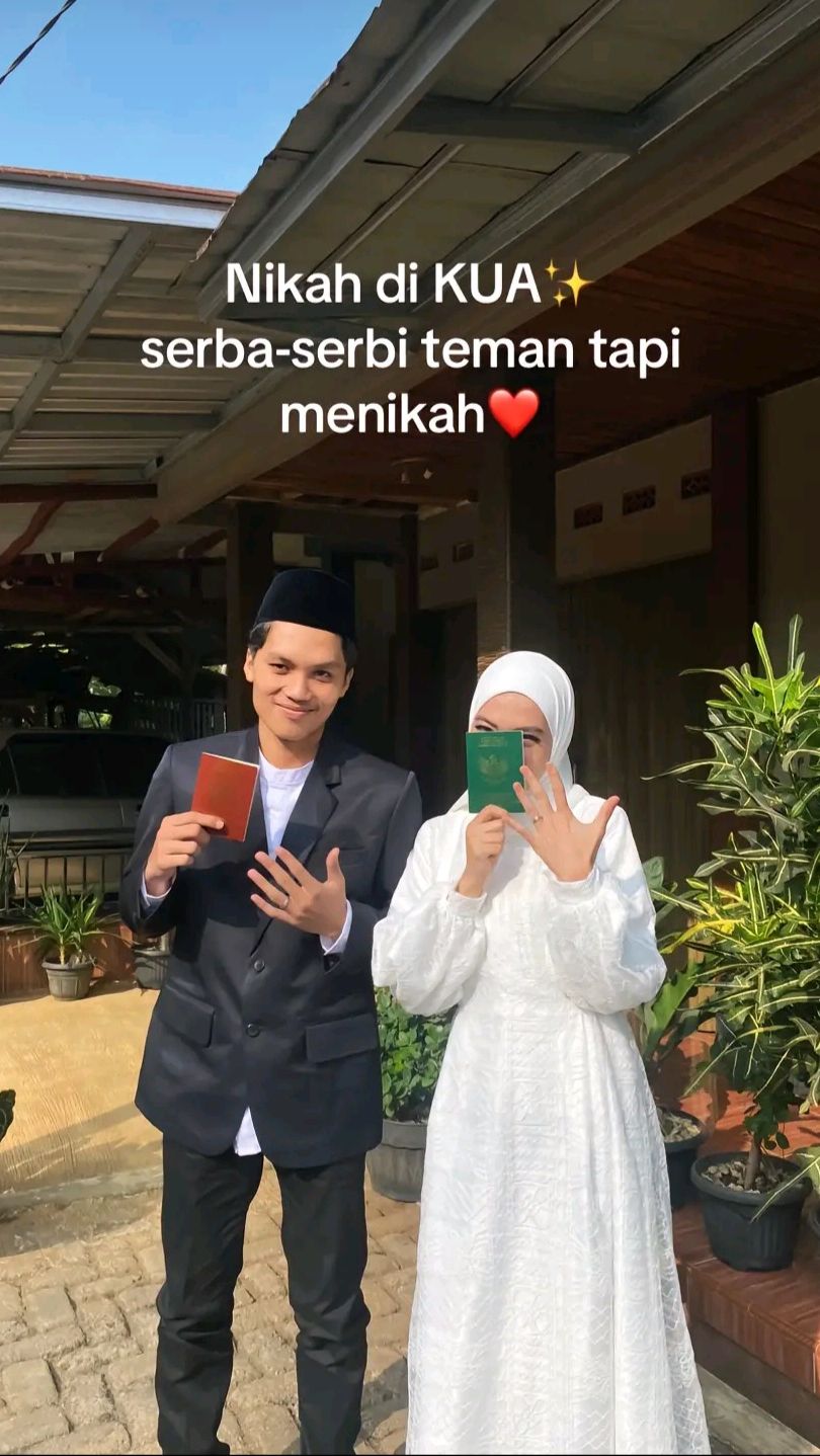 7 Tahun Friendzone, Sekarang Jadi Pasangan Sah, Akadnya Sederhana tapi Bahagianya Sampai Sini