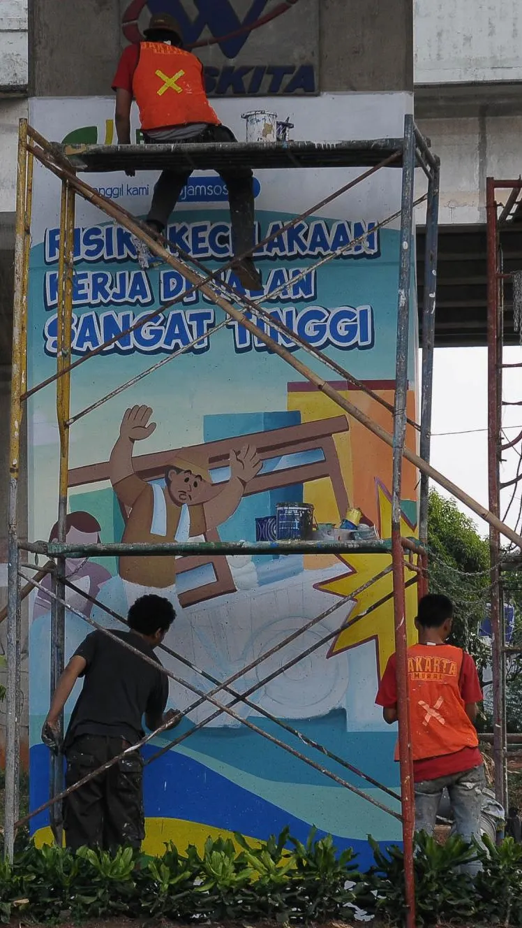 Pembuatan mural tersebut sebagai bentuk kampanye BPJS Ketenagakerjaan dalam rangka menyebarluaskan brand awareness kepada masyarakat.