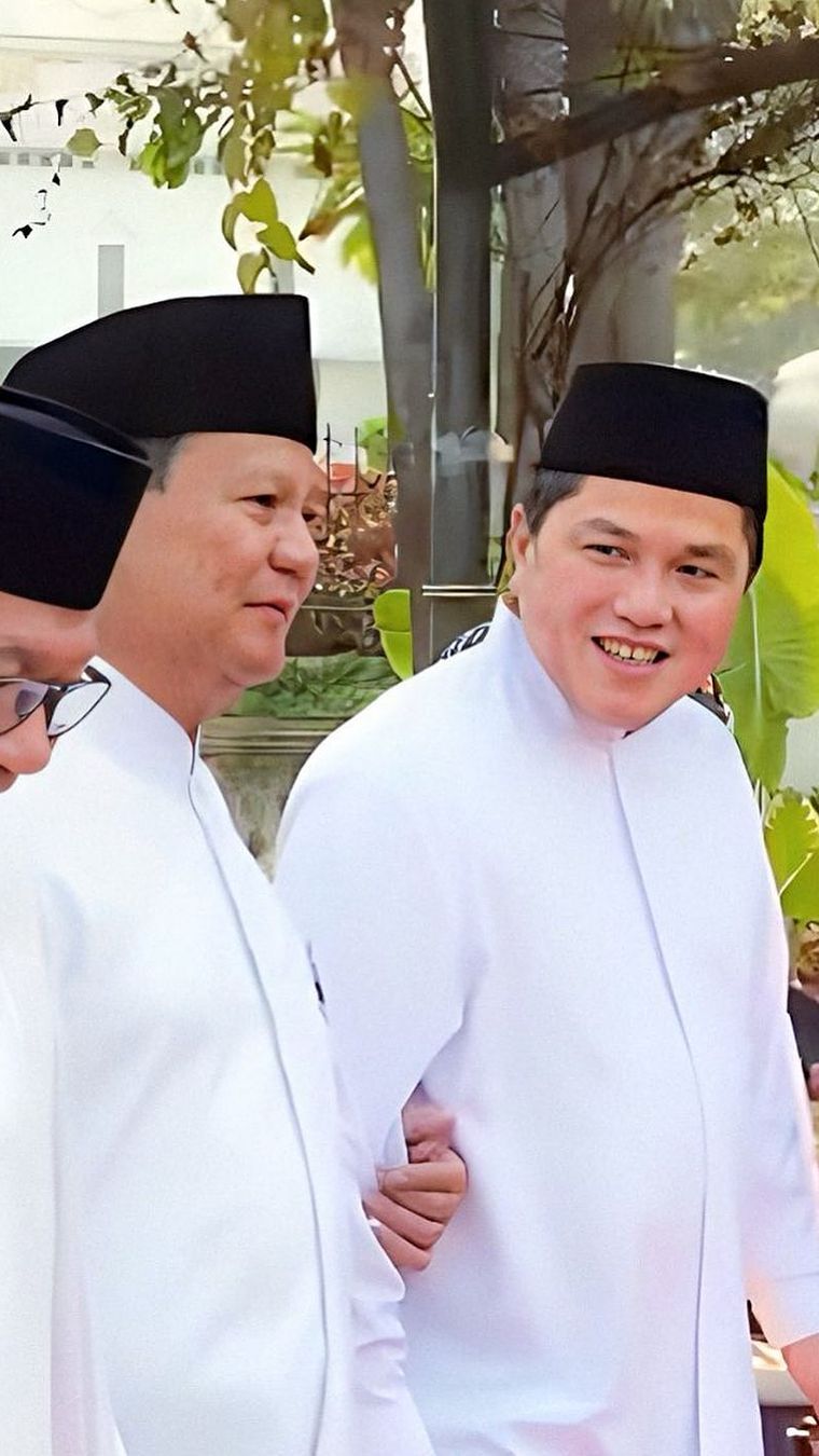 Erick Thohir Unggah Foto Prabowo dan Zulhas, Tulis Caption