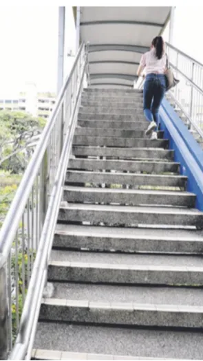 Cleaner in Singapore Climbs 132 Steps Up and Down to Clean the Bridge Floor Everyday