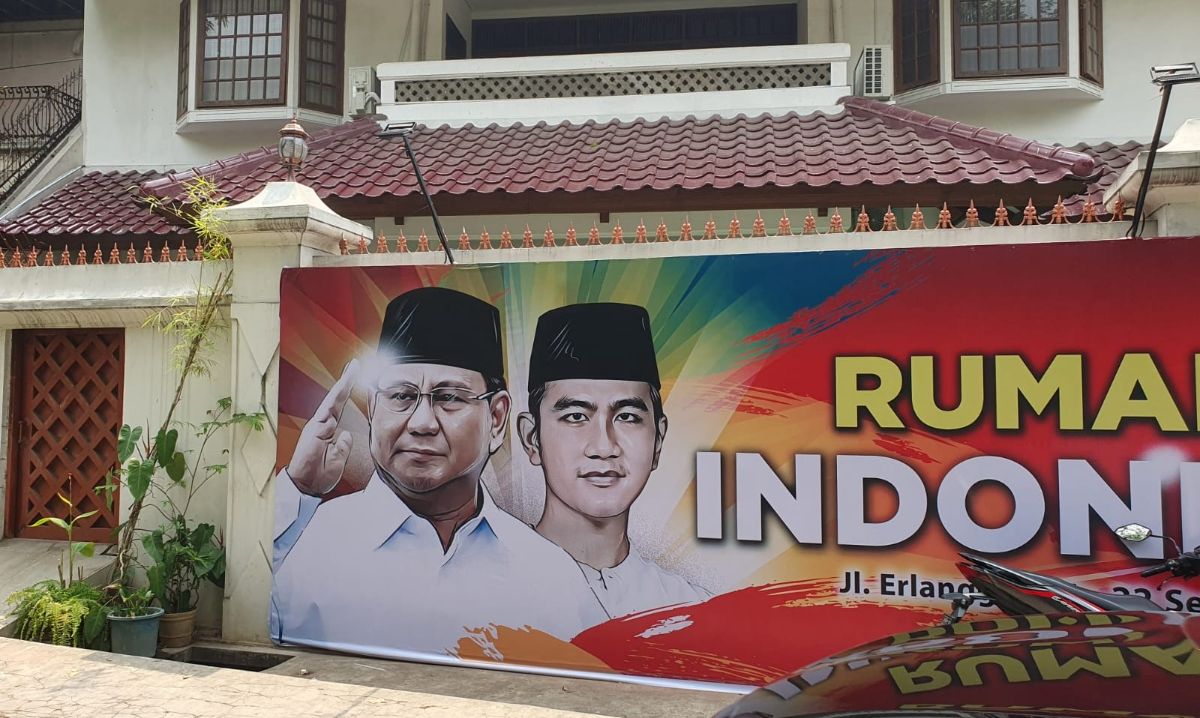 Wah! Ada Rumah Pemenangan Prabowo-Gibran di Dekat Kertanegara