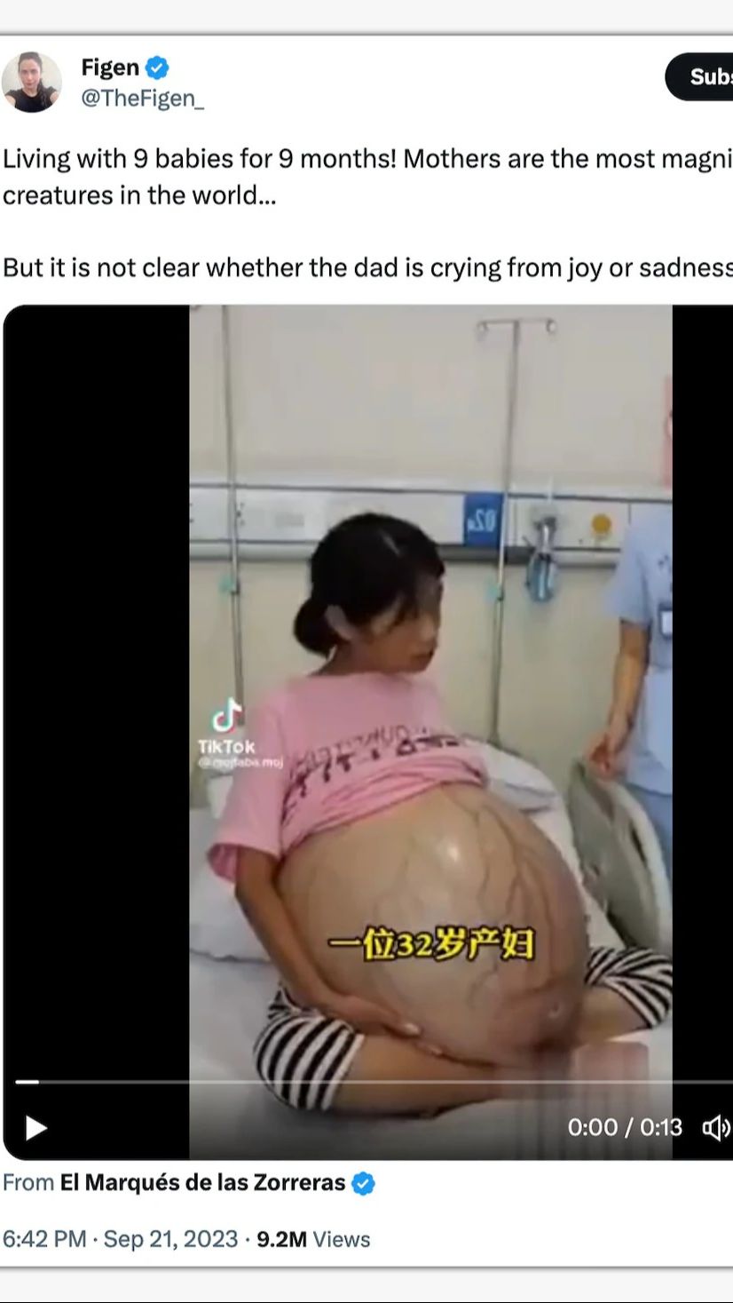 CEK FAKTA: Viral Ibu di China Hamil 9 Anak, Ini Fakta Sebenarnya