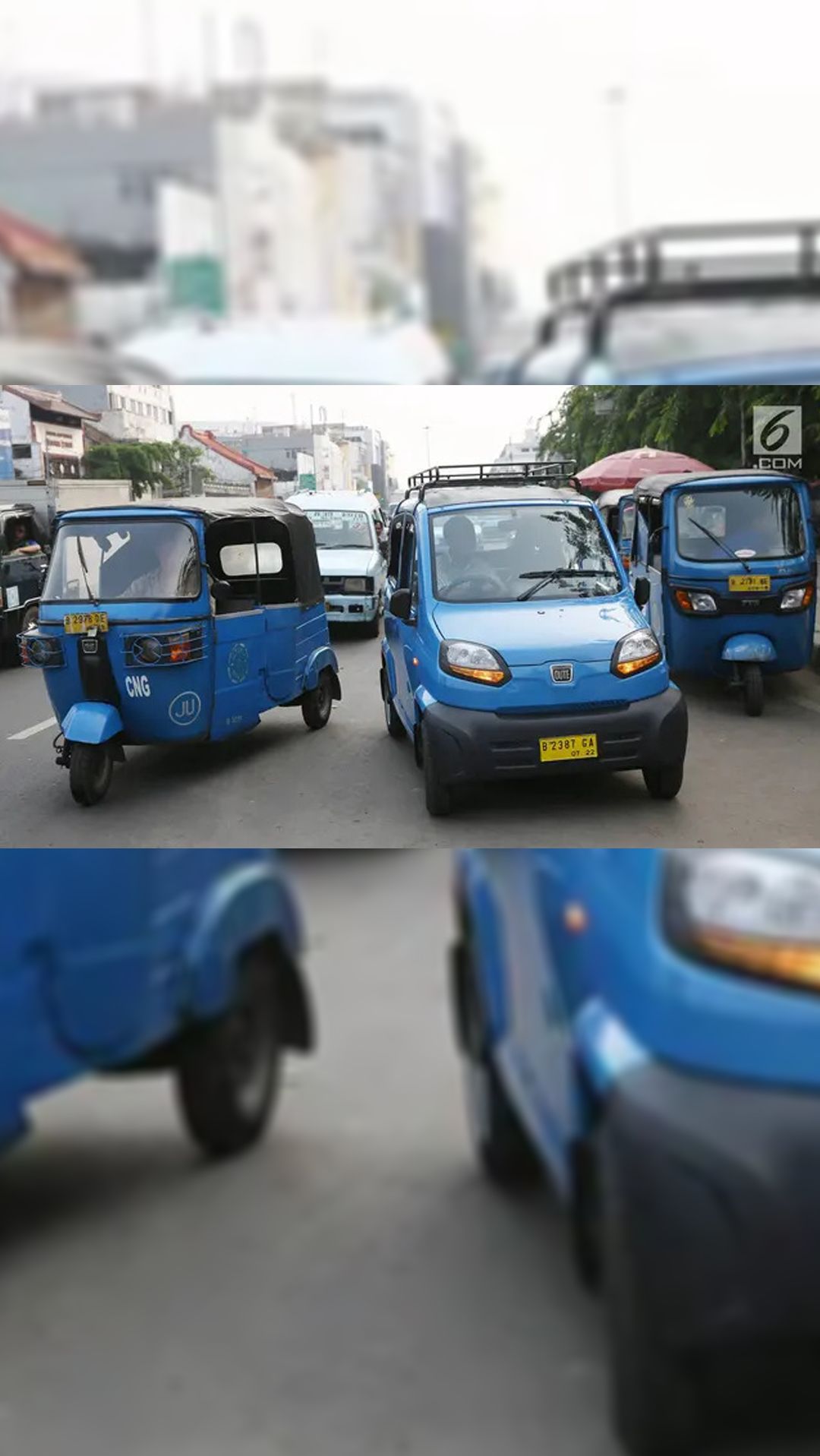 Bajaj Qute, Transportasi Ibukota