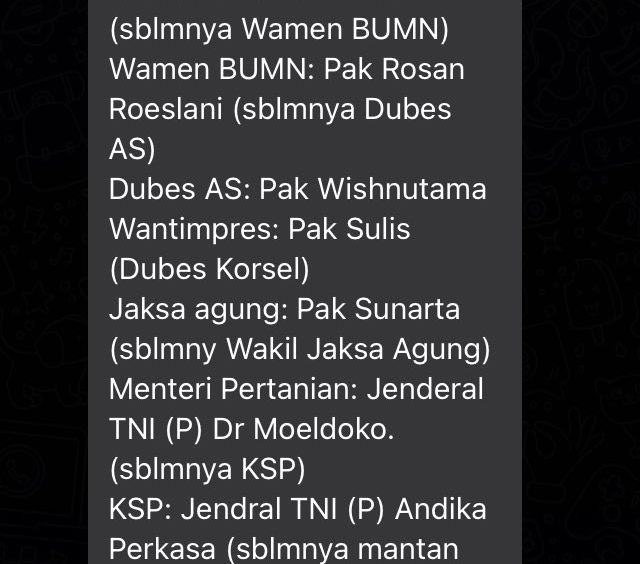 Kabar Reshuffle Kabinet, Mentan Syahrul Yasin Limpo Diganti Jenderal Moeldoko, Ini Faktanya