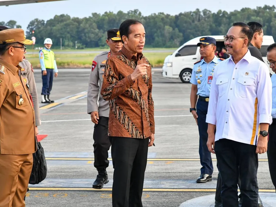 Kunjungi IKN, Jokowi Groundbreaking Bandara Dan Infrastruktur Lain